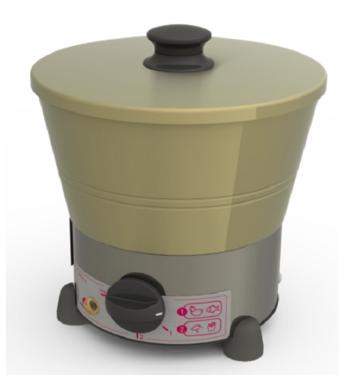 TACHO FRITADOR 01LT MOD PRF-01E C.CESTA PROGAS