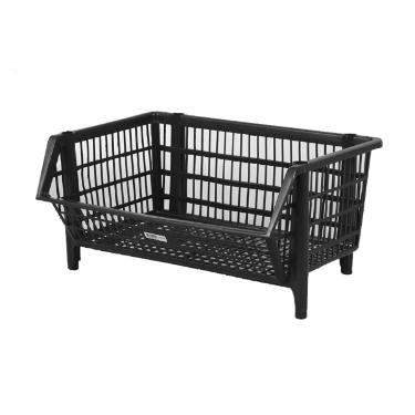 CESTO TELADO PEQUENO PRETO