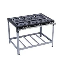 FOG�O 6 BOCAS STORI PREMIUM QUEIMADORES DUPLOS 30X30 - METALMAQ