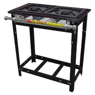 FOG�O 2 BOCAS VULC�O PINTADO ALTA PRESS�O SEM ESPERA PARA FORNO 40X40 - VEN�NCIO