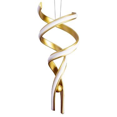 BELLA PENDENTE FLUIRE 28cm x 74cm LED 30 W DOURADO