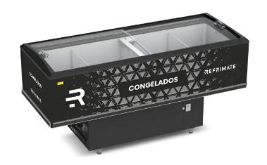 Expositor ilha vanguarde top economy 2000, Refrimate vidro curvo V.