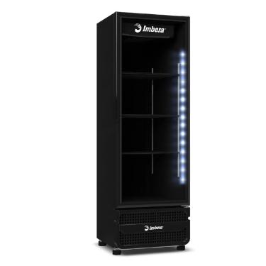 Refrigerador Vertical Visa Cooler 454 Litros  Porta de Vidro Preto VRS16