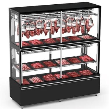 EXPOSITOR ACOUGUE VANGUARD TOP ALTO ECONOMY 2000 AR FORCADO PR/R/CA/220V_60/P/N/ENP (R05)