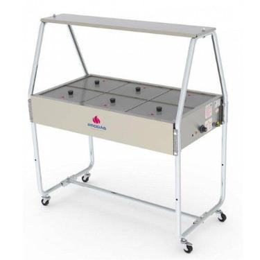 Buffet T�rmico 06 Cb Tampa Vidro Prb-06 Progas 220v