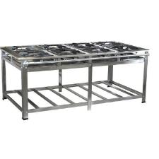 Fog�o Industrial 8 Bocas 40x40 Qd Bp Standard Cristal A�o