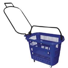 Cesta S.1200 Al�a/Roda Plastica Azul 30 Litros