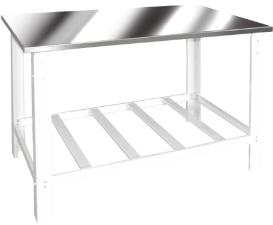 Mesa Auto-Servi�o 1.50x0.70 Standard Cristal A�o