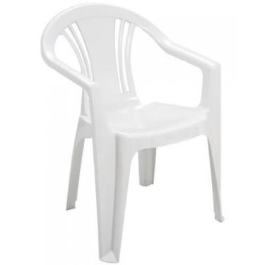 Poltrona Ferrara Branco Goiana Plastico