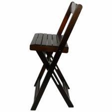 Cadeira Bistro Dobravel Madeira Imbuia Madesil