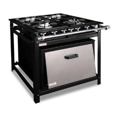 Fog�o Industrial Cristal A�o 4 Bocas Duplas 40x40 BP MASTER