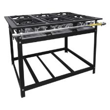 FOGAO INDUSTRIAL 6 BOCAS 40X40 6 QD BP MASTER