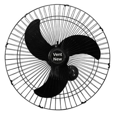 VENTILADOR OSC PAREDE 60CM GRADE A�O PRETO BIV 200W VENT NEW