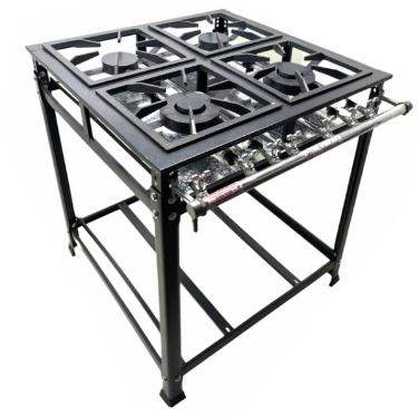 FOGAO INDUSTRIAL 4 BOCAS BAIXA PRESS�O TRADICIONAL 30X30 P7 LIGHT. MR