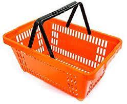 CESTA DE SUPERMECADO LARANJA NATUPLAST