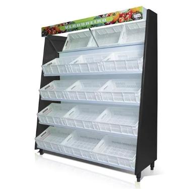 VITRINE HORTIFRUTICOLA POLAR 190 PRETO