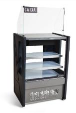 VITRINE NATURAL CAIXA 0,80M PT - PLATINUM