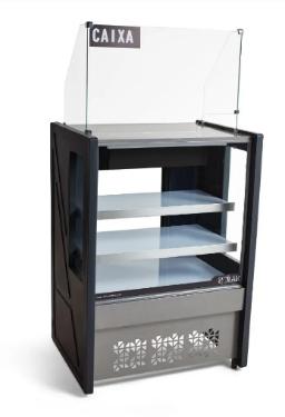 VITRINE NATURAL CAIXA 0,80M PT - PLATINUM