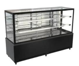 BALCAO REFRIGERADO 2,00M 2 PLACAS 220V PT - PLATINUM