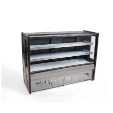 BALCAO REFRIGERADO 1,25M 2 PLACAS 220V PT - PLATINUM