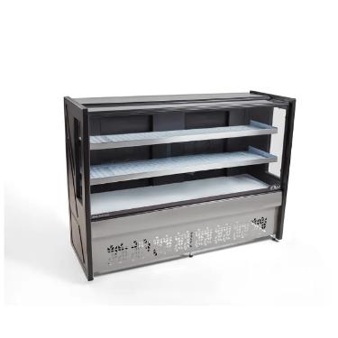 BALCAO REFRIGERADO 1,25M 2 PLACAS 220V PT - PLATINUM