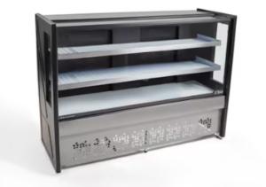 BALCAO REFRIGERADO 1,25M 2 PLACAS 220V PT - PLATINUM