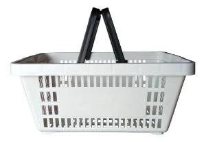 CESTA DE SUPERMECADO BRANCA NATUPLAST