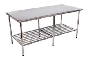 MESA 1.90X0.90 INOX 430 DESM L PRATA BARONESA