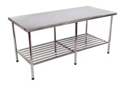 MESA 1.90X0.90 INOX 430 DESM L PRATA BARONESA