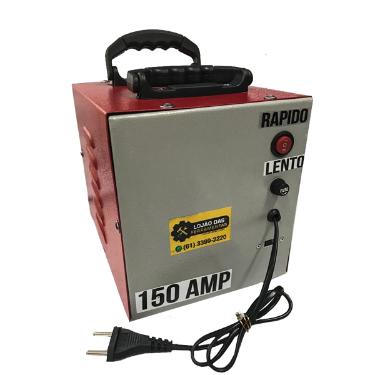 CARREGADOR DE BATERIA 150AMP R�PIDO E LENTO BIVOLTS - LOJ�O