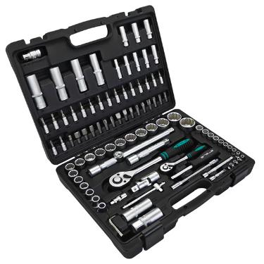 Jogo De Soquetes 1/4  E 1/2  C/ Maleta 94 Pe�as Stels