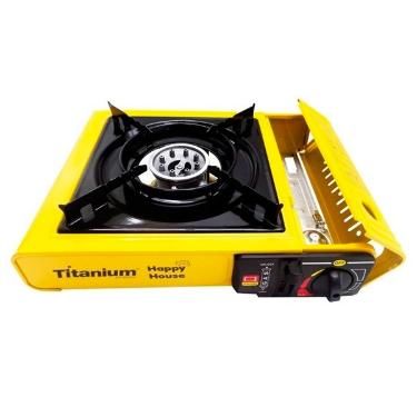 FOGAREIRO PORT�TIL PARA CAMPING ACENDIMENTO AUTOM�TICO TITANIUM