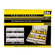 JOGO FRESAS PARA MADEIRA COM 12PCS 9ZP - EDA