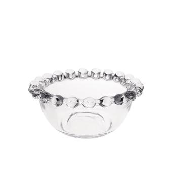 Mini Bowl Redondo de Vidro de Bolinha Transparente