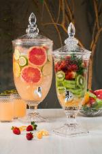 Suqueira/Dispensador de Bebidas de Cristal 2 Litros Brandon Wolff