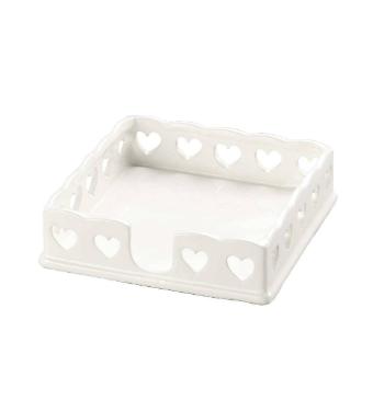 Porta Guardanapo de Dolomita Cora��o