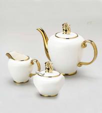 Jogo de Ch� Charme 3 Pe�as de Porcelana