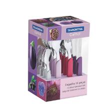 Faqueiro Carmel 16 pe�as Degrad� Roxo da Tramontina