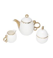 Aparelho de Ch� Egg 3 pe�as de Porcelana