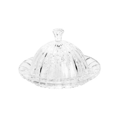 Queijeira em Cristal com Tampa da Wolff