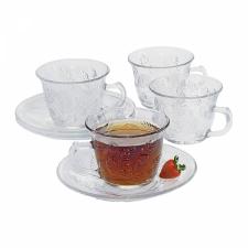 Jogo de 6 X�caras de Ch� em Vidro 220ml Strawberry da DM Brasil