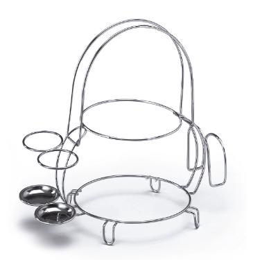 Suporte Cromado para Pratos e Talheres