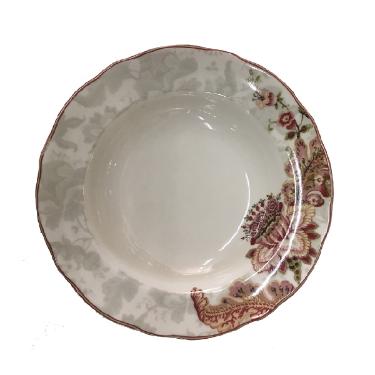 Prato Fundo em Cer�mica Gabrielle Cream