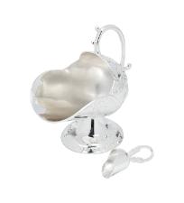 A�ucareiro de Zamac Prateado com P� da Rojemac