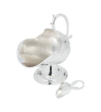 A�ucareiro de Zamac Prateado com P� da Rojemac