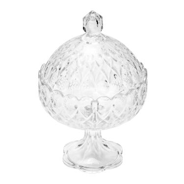 Fruteira de Cristal com Tampa Ang�lica