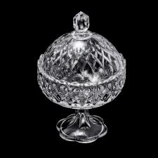 Fruteira de Cristal com Tampa Ang�lica