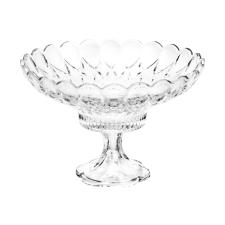 Fruteira Grande de Cristal com P� da Linha Ang�lica da Wolff