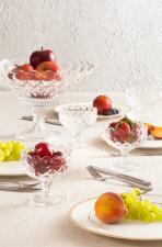Fruteira Grande de Cristal com P� da Linha Ang�lica da Wolff