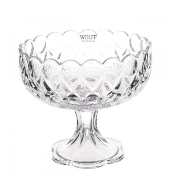 Fruteira de Cristal com P� Ang�lica da Wolff